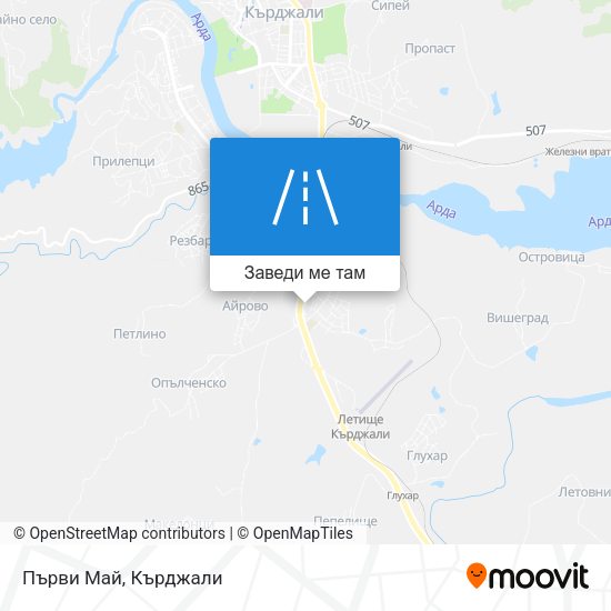 Първи Май карта