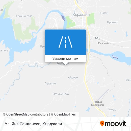 Ул. Яне Сандански карта