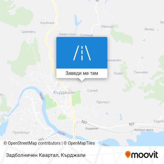Задболничен Квартал карта