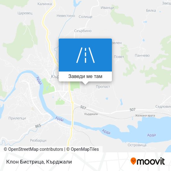 Клон Бистрица карта