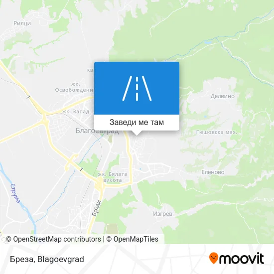 Бреза карта
