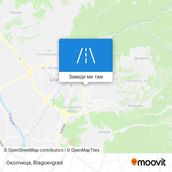 Околчица карта