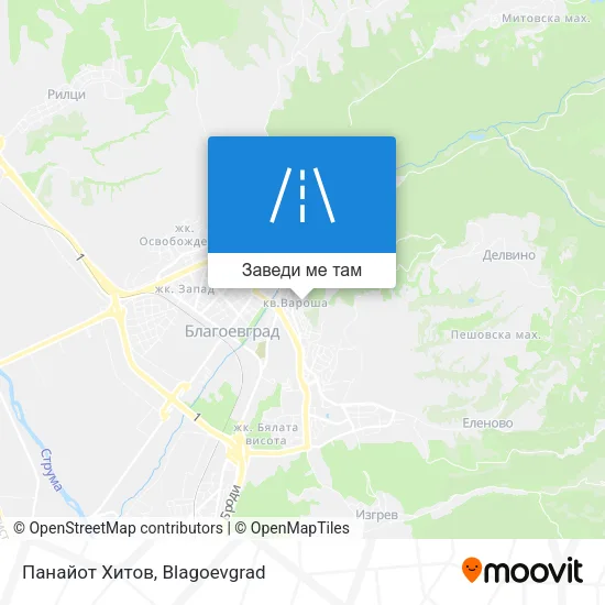 Панайот Хитов карта