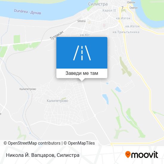 Никола Й. Вапцаров карта