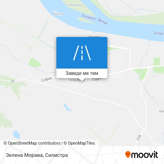 Зелена Морава карта