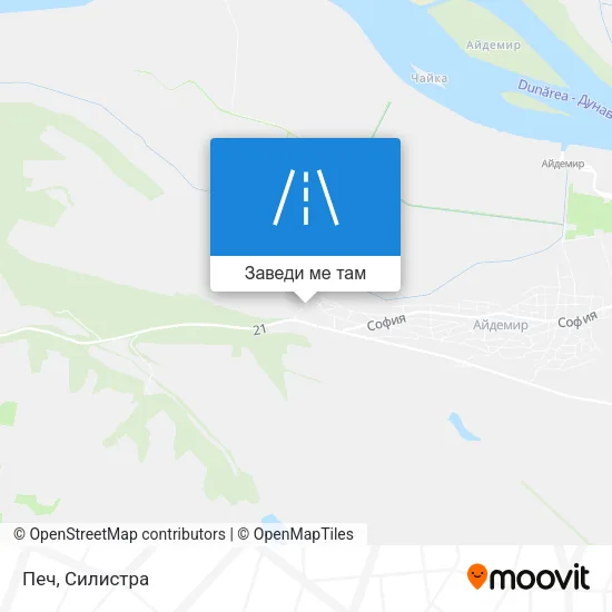 Печ карта