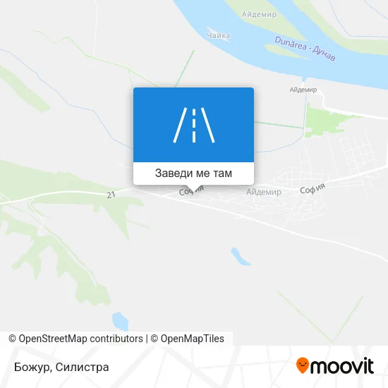 Божур карта