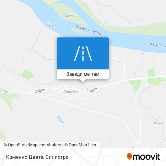Каменно Цвете карта