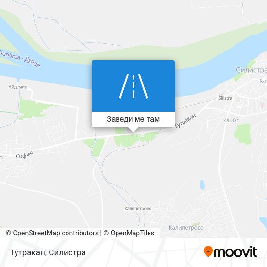 Тутракан карта
