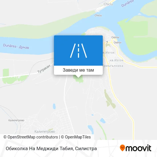 Обиколка На Меджиди Табия карта