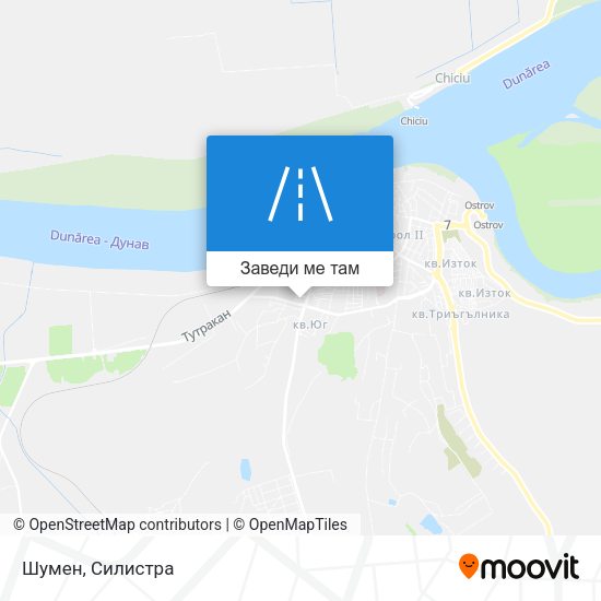 Шумен карта