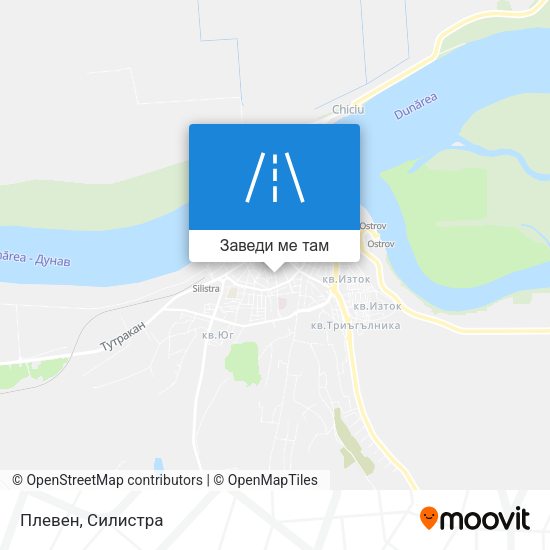 Плевен карта