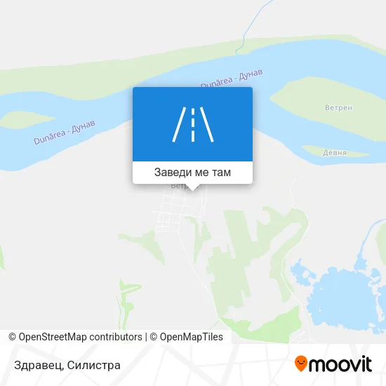 Здравец карта