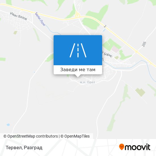 Тервел карта