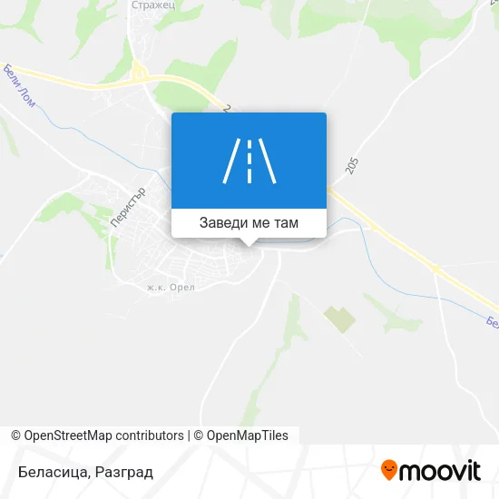 Беласица карта