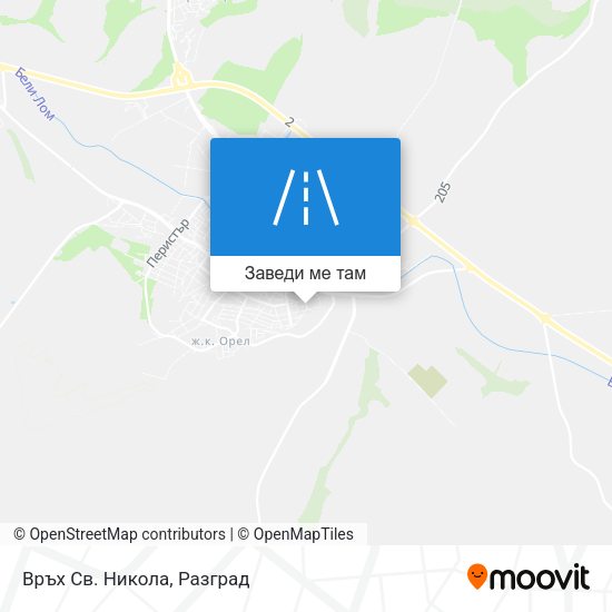 Връх Св. Никола карта