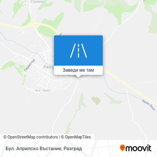 Бул. Априлско Въстание карта
