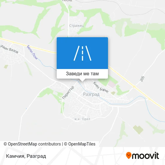 Камчия карта