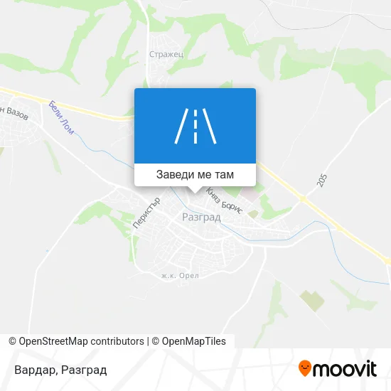 Вардар карта