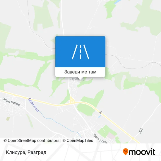 Клисура карта