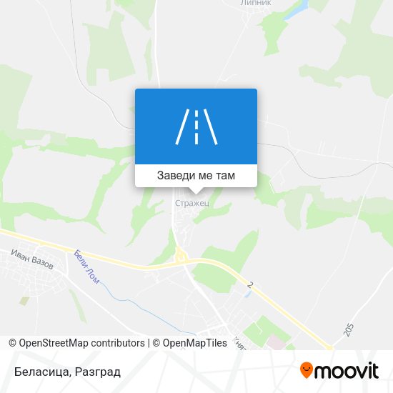 Беласица карта