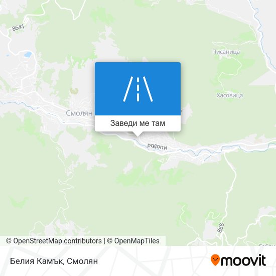 Белия Камък карта