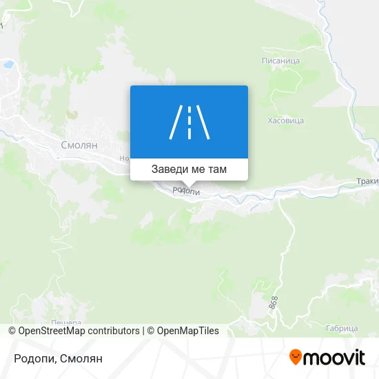 Родопи карта