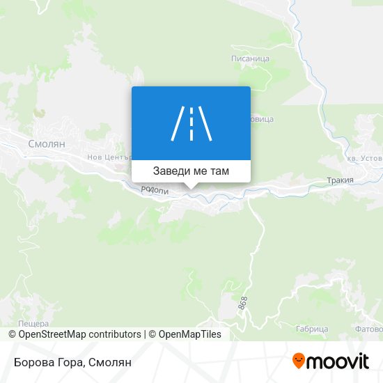 Борова Гора карта