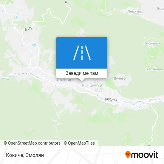 Кокиче карта