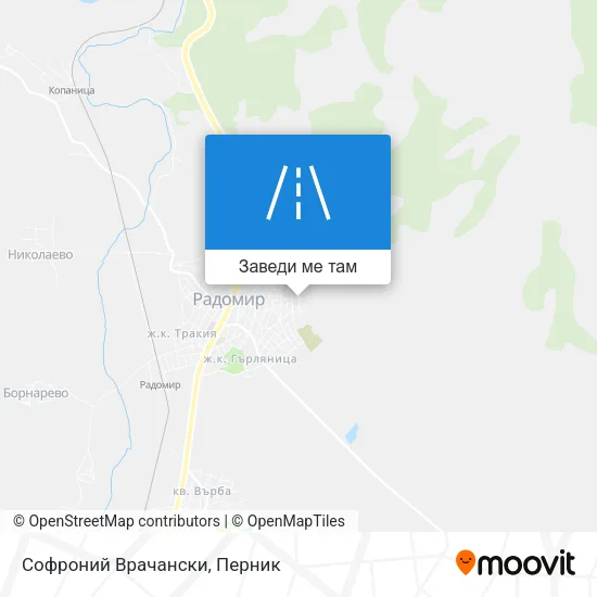 Софроний Врачански карта