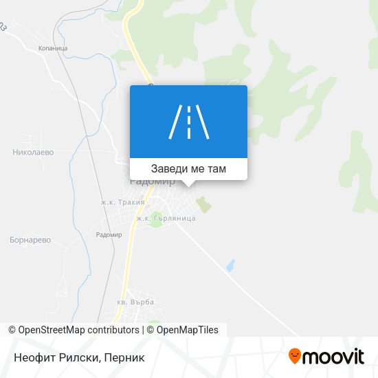 Неофит Рилски карта