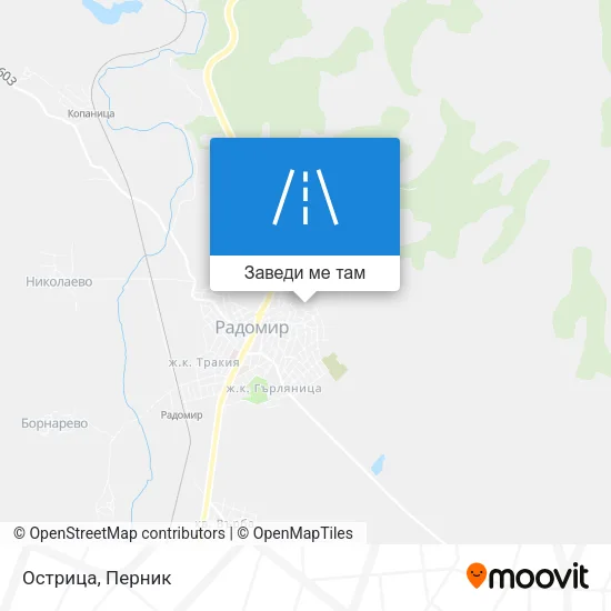 Острица карта