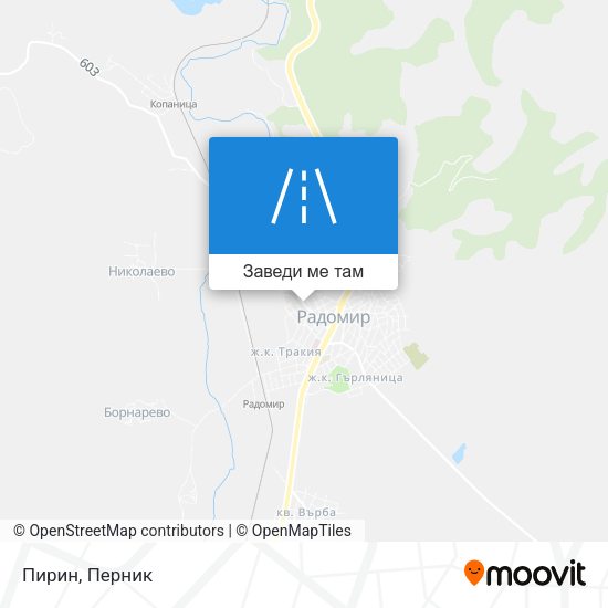 Пирин карта