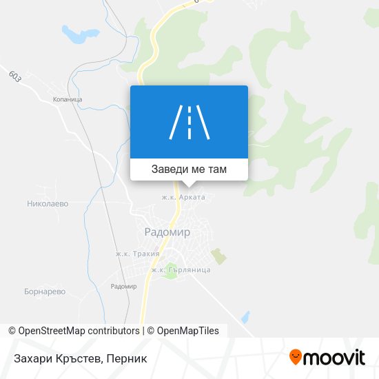 Захари Кръстев карта