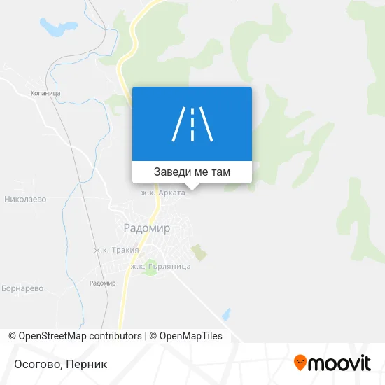 Осогово карта