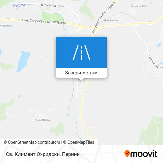 Св. Климент Охридски карта
