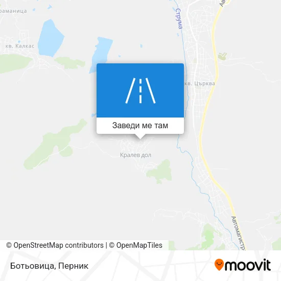 Ботьовица карта