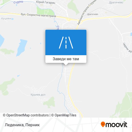 Леденика карта