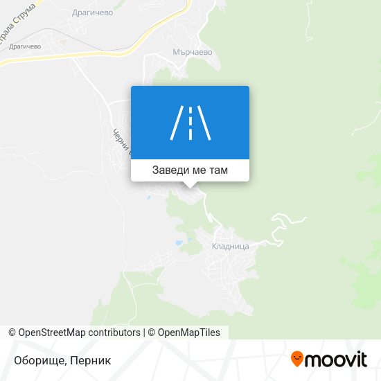 Оборище карта