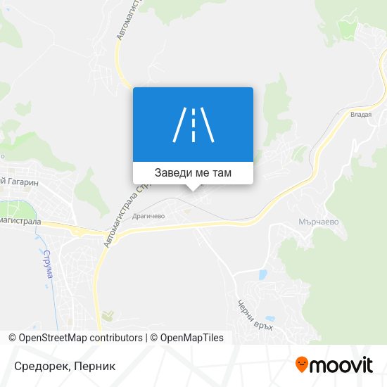 Средорек карта