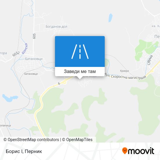 Борис I карта