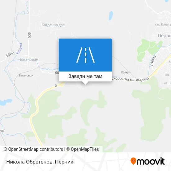 Никола Обретенов карта