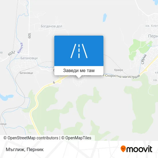 Мъглиж карта