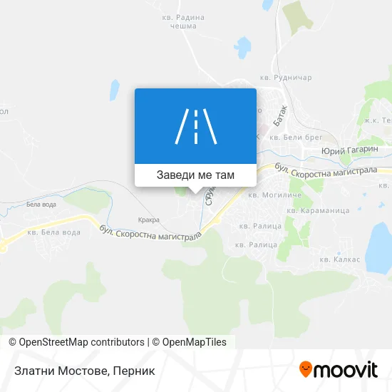 Златни Мостове карта