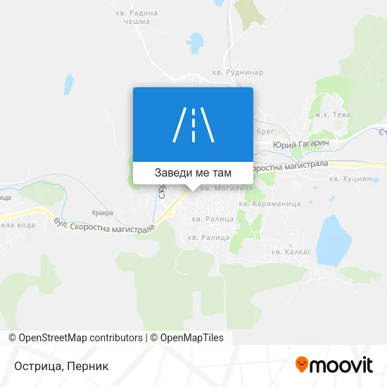 Острица карта