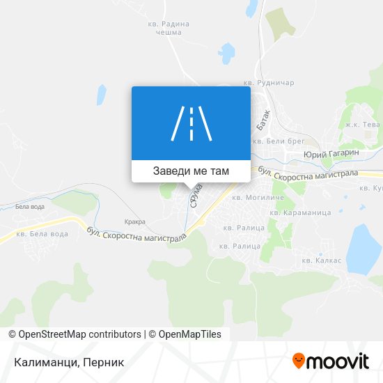 Калиманци карта