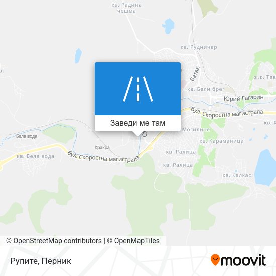 Рупите карта