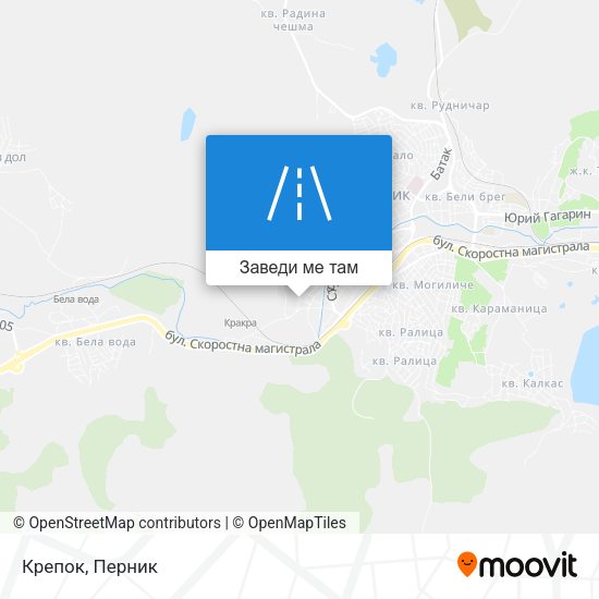 Крепок карта