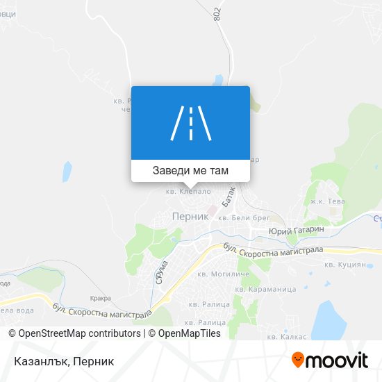 Казанлък карта