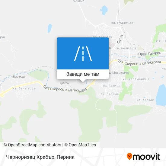 Черноризец Храбър карта